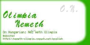 olimpia nemeth business card